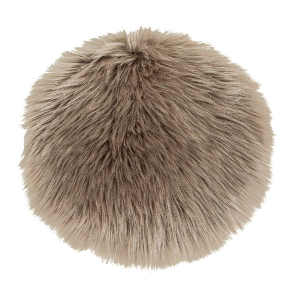 Lammfell-Sitzkissen Kunstfell – Ø35 cm, rund & weich